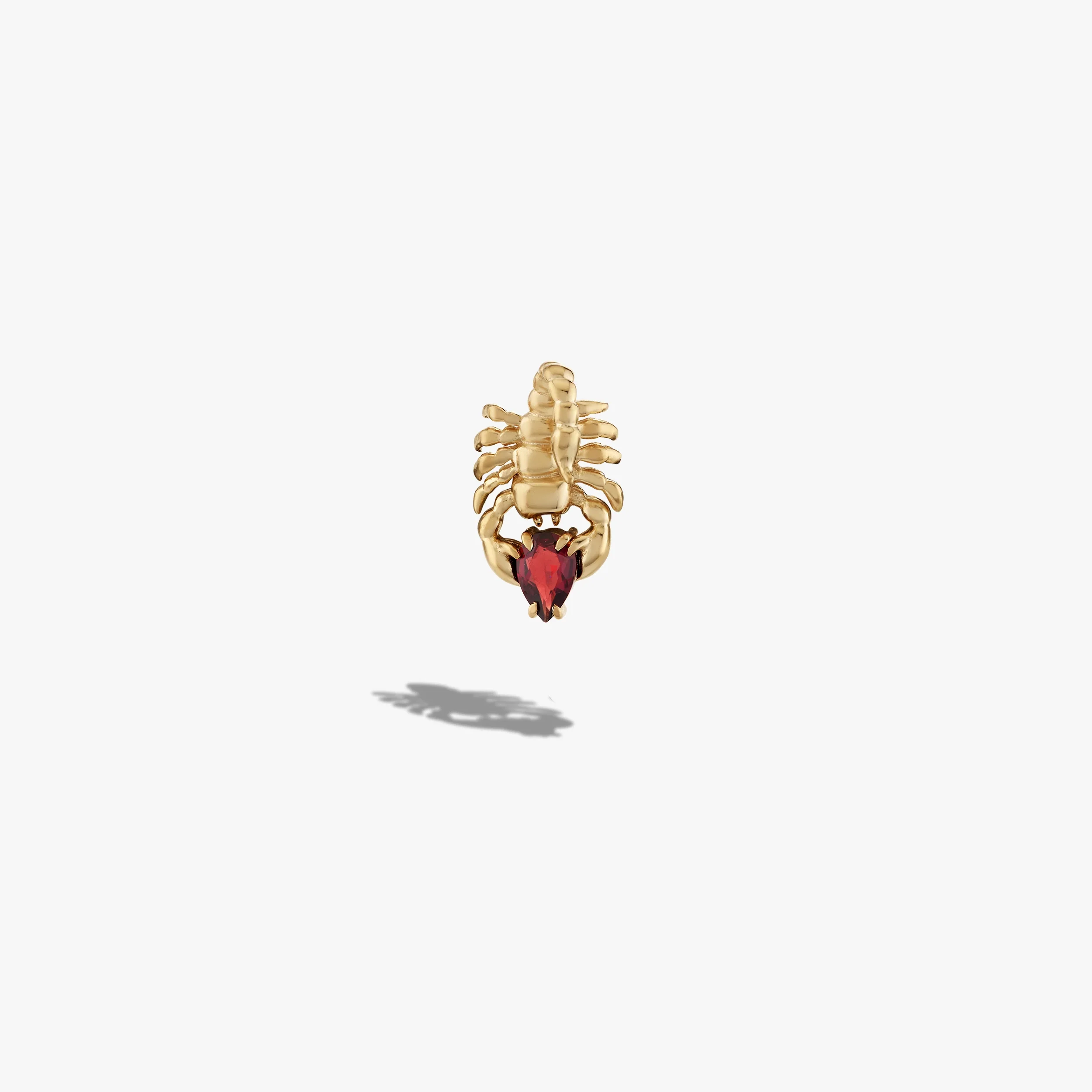 Gemstone Scorpion Stud Right