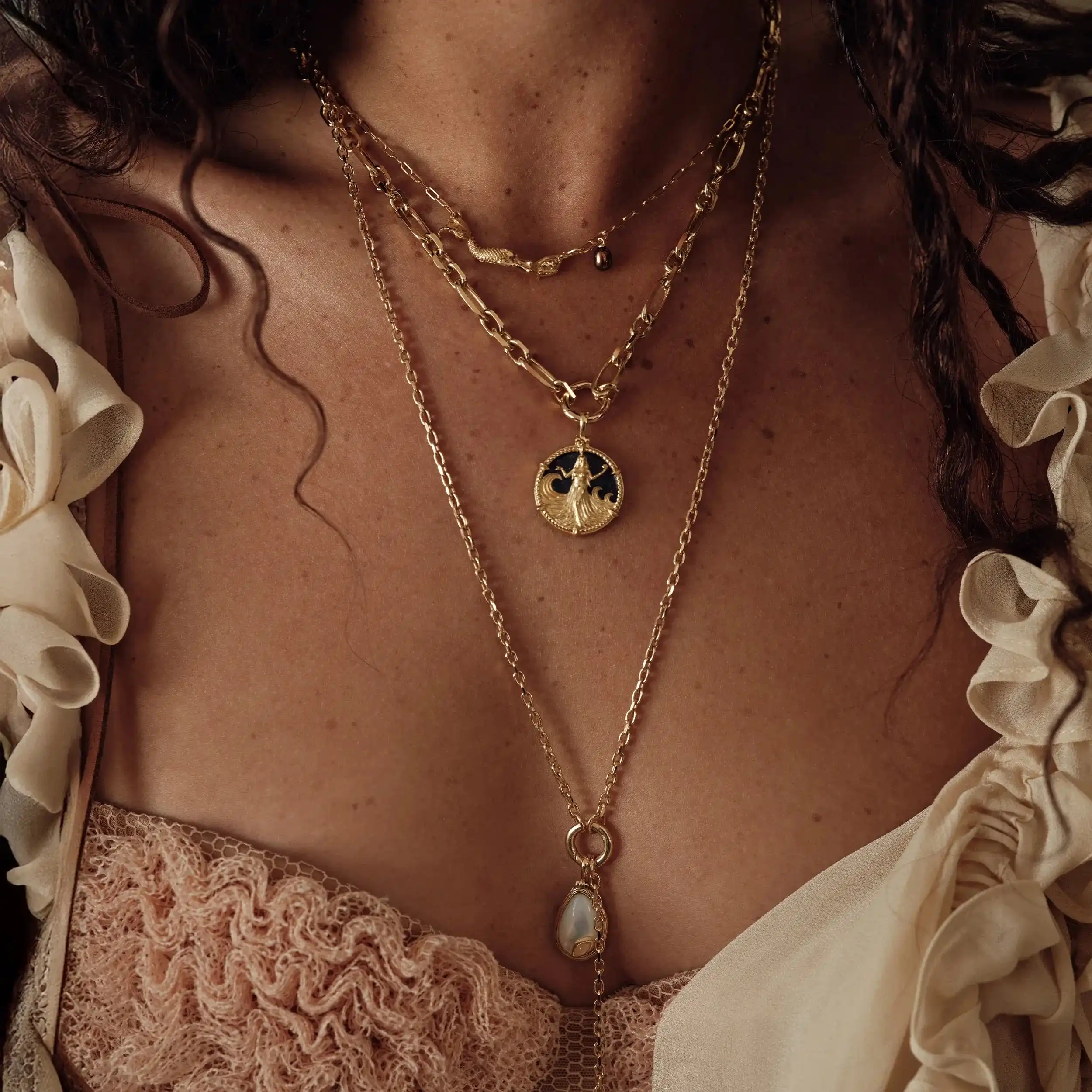 Sea Siren Pearl Necklace - Image 3