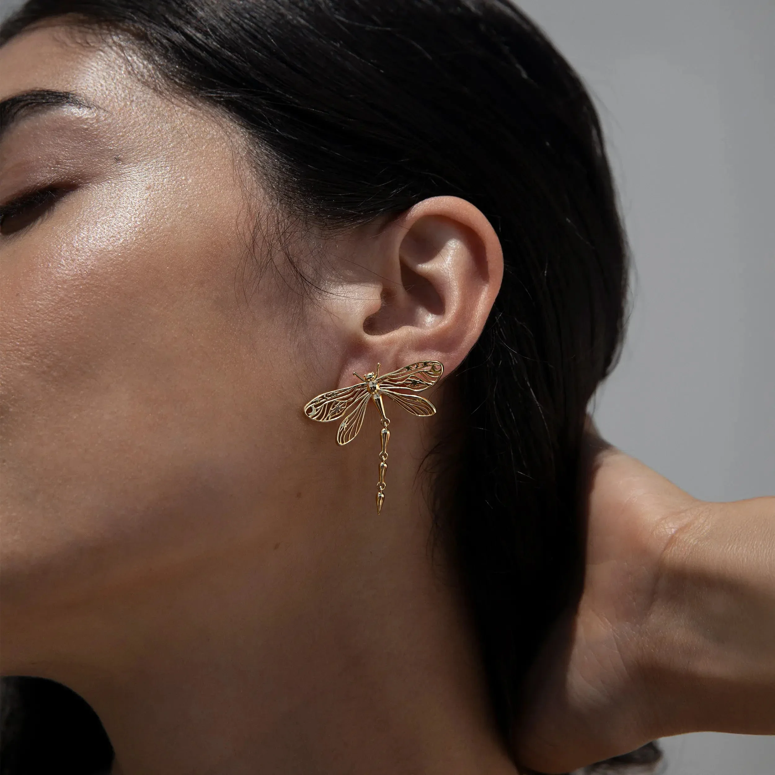 Secret Forest Dragonfly Earrings - Image 2