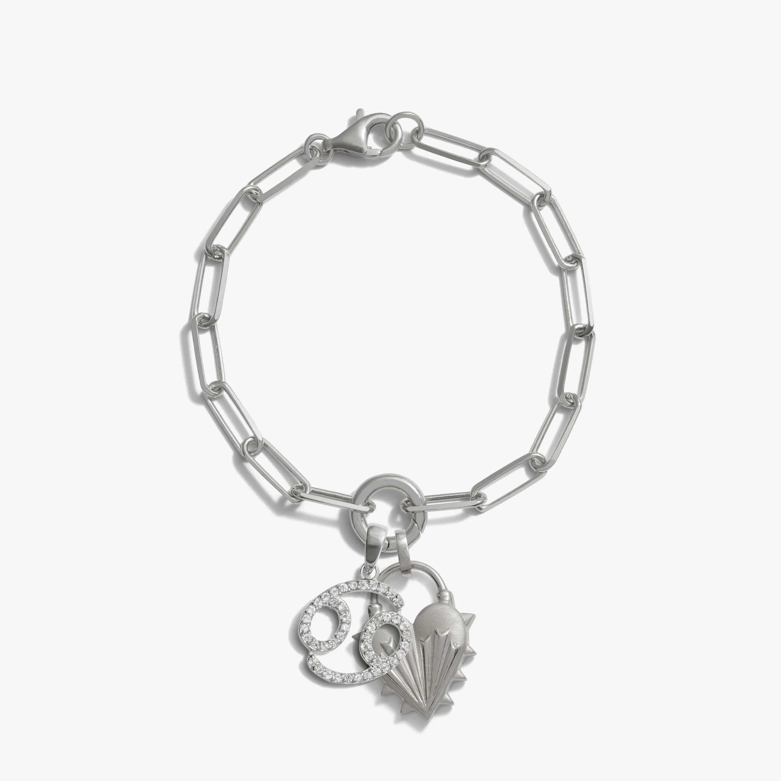 Spiked Heart Zodiac Charm Bracelet - Image 25