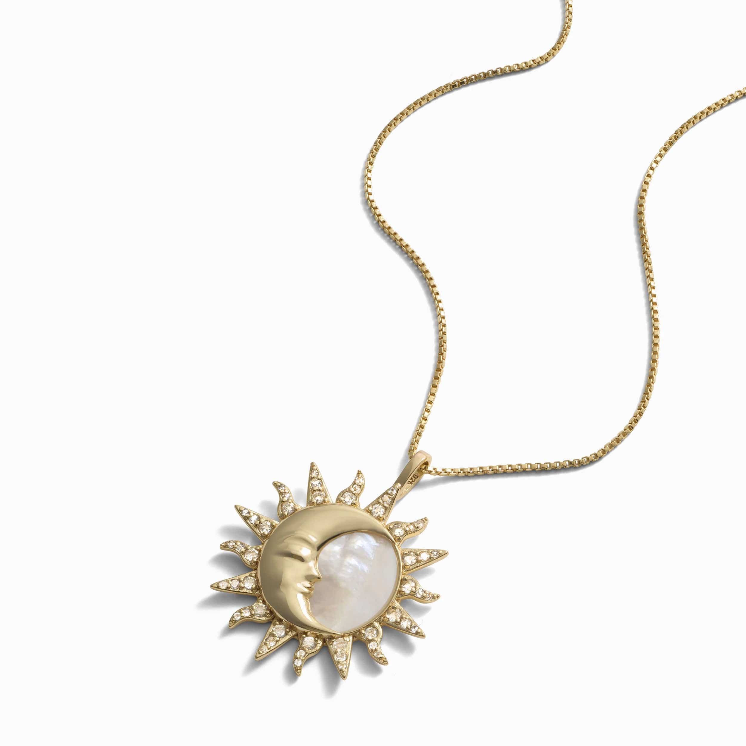 Sun & Moon Mother of Pearl Amulet - Image 5