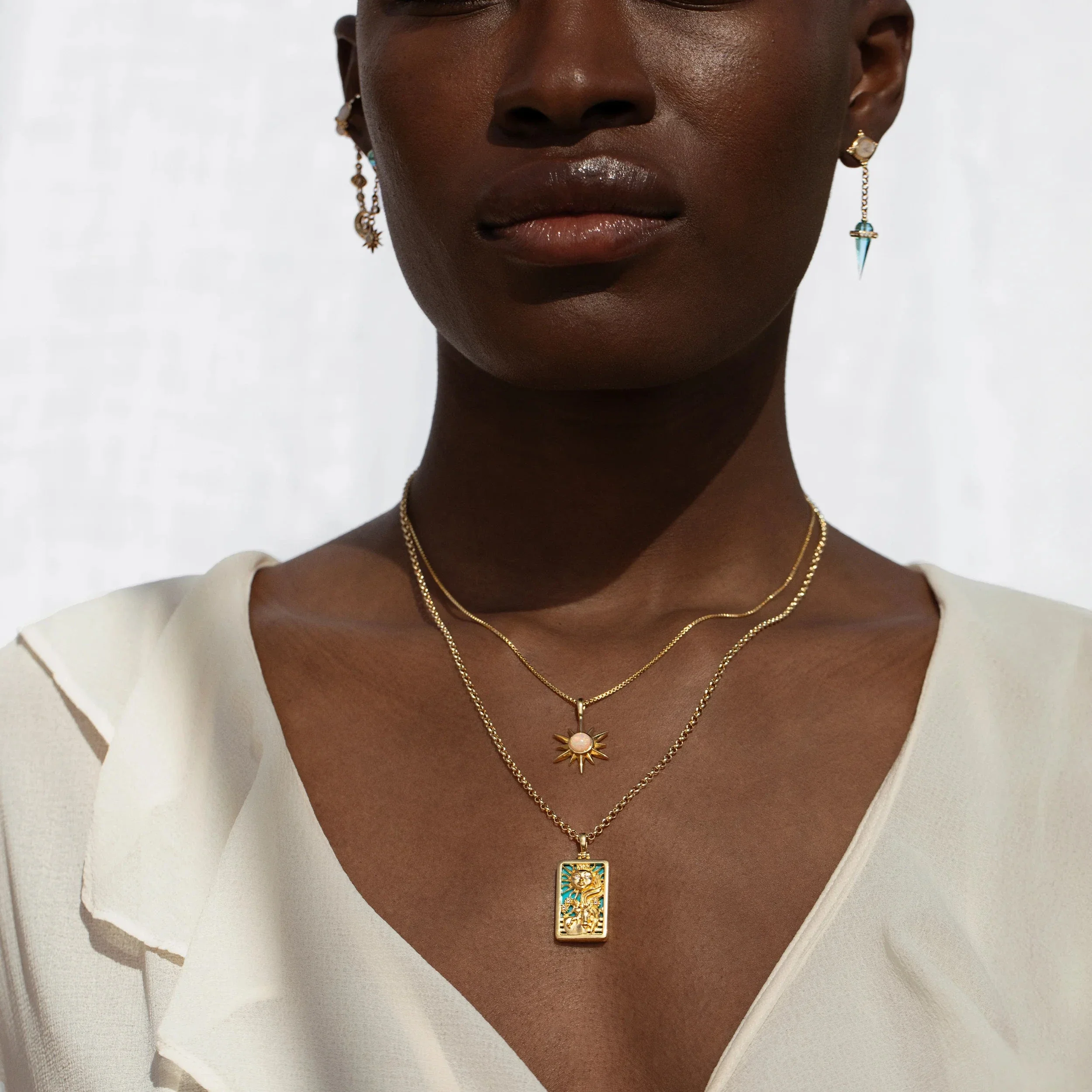 The Sun Tarot Necklace Set - Image 2
