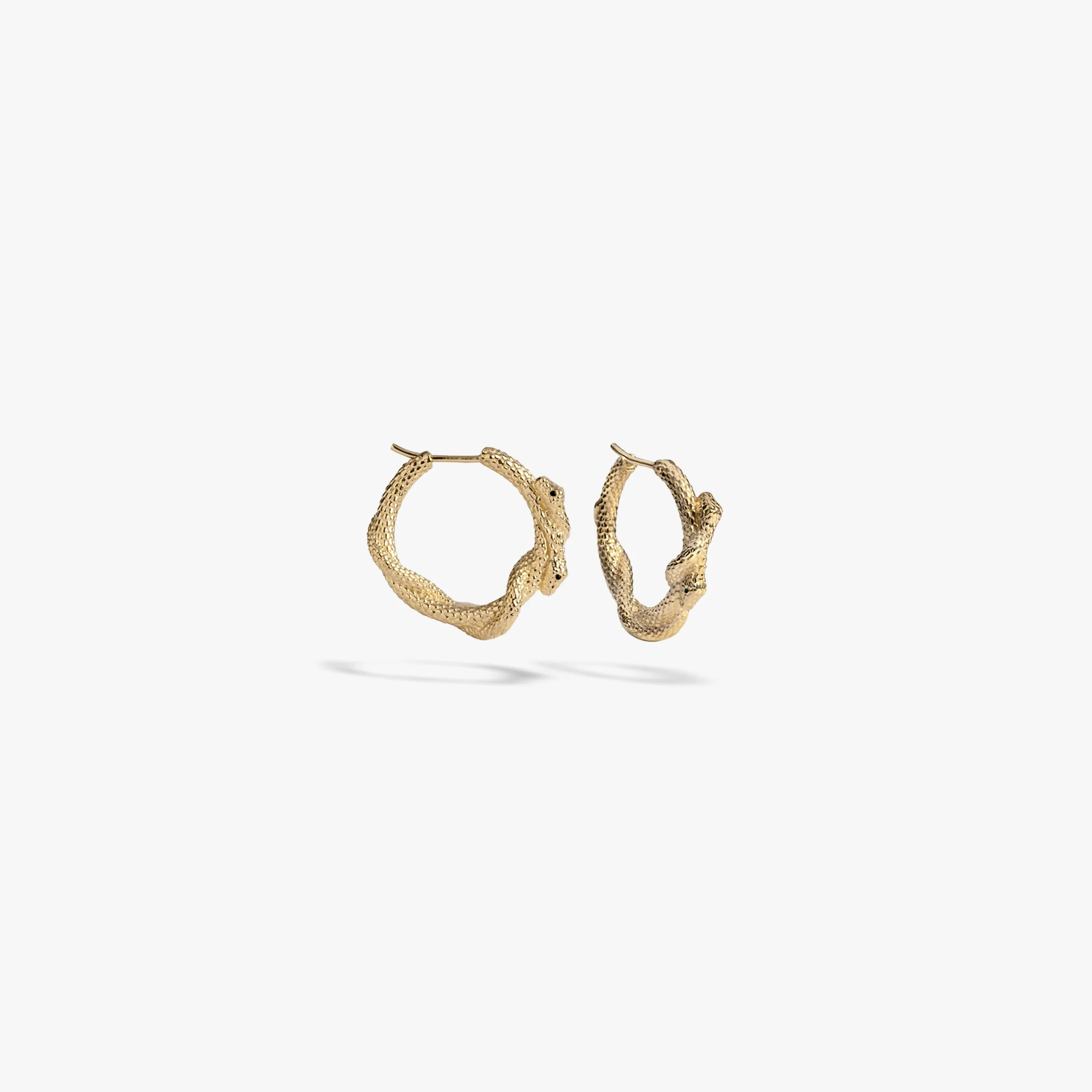 Twisted Serpents Hoop Earrings