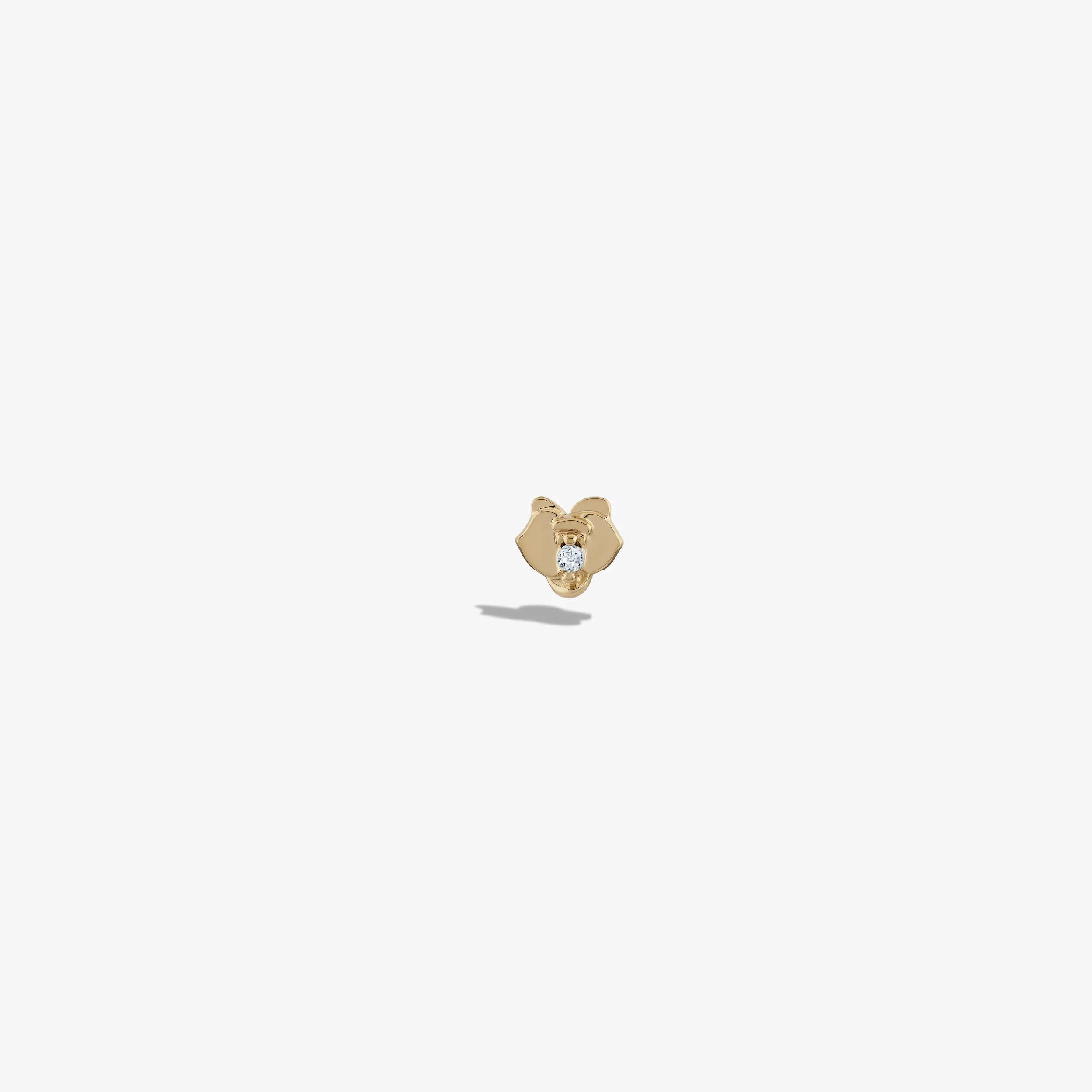 White Topaz Orchid Studs - Image 6