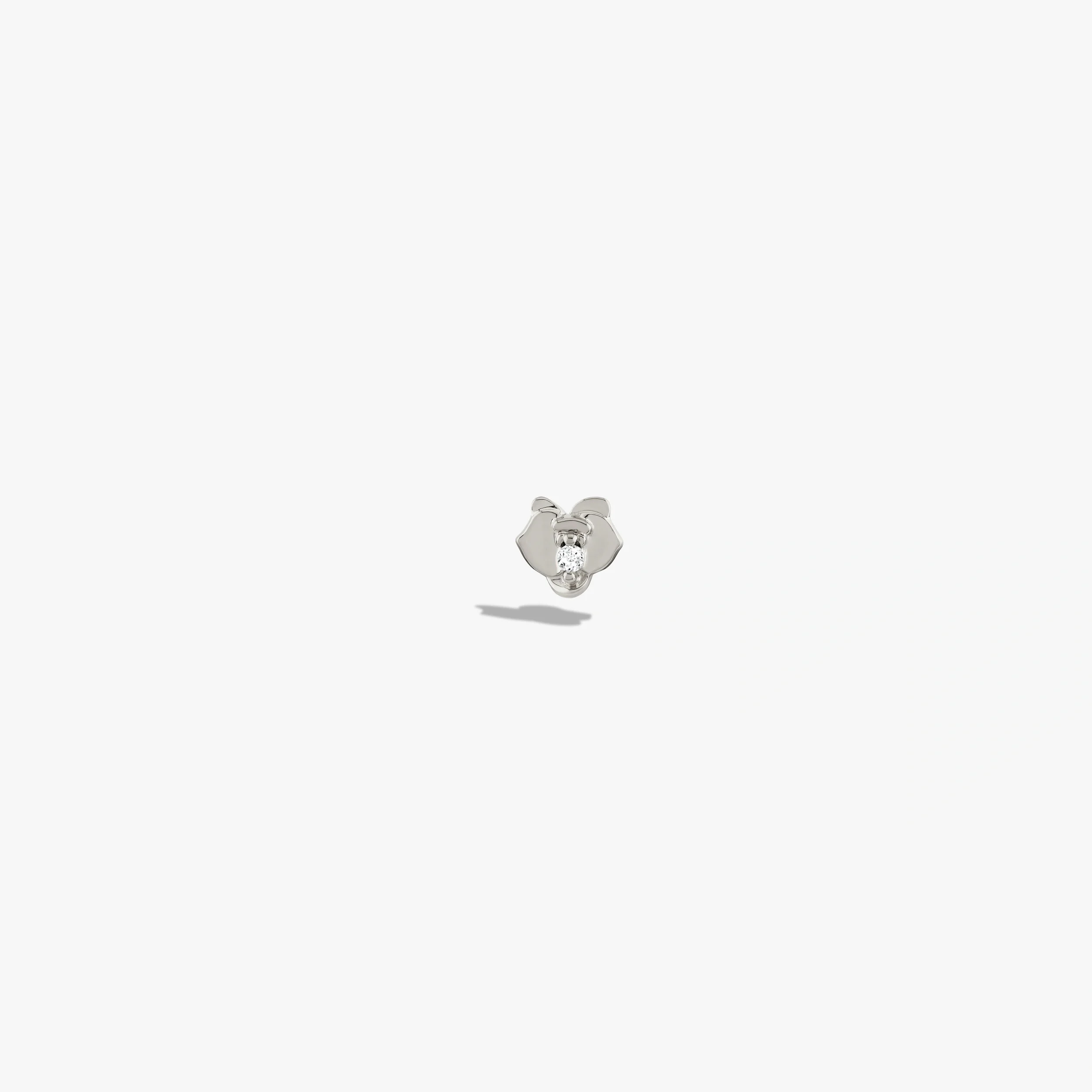White Topaz Orchid Studs - Image 7