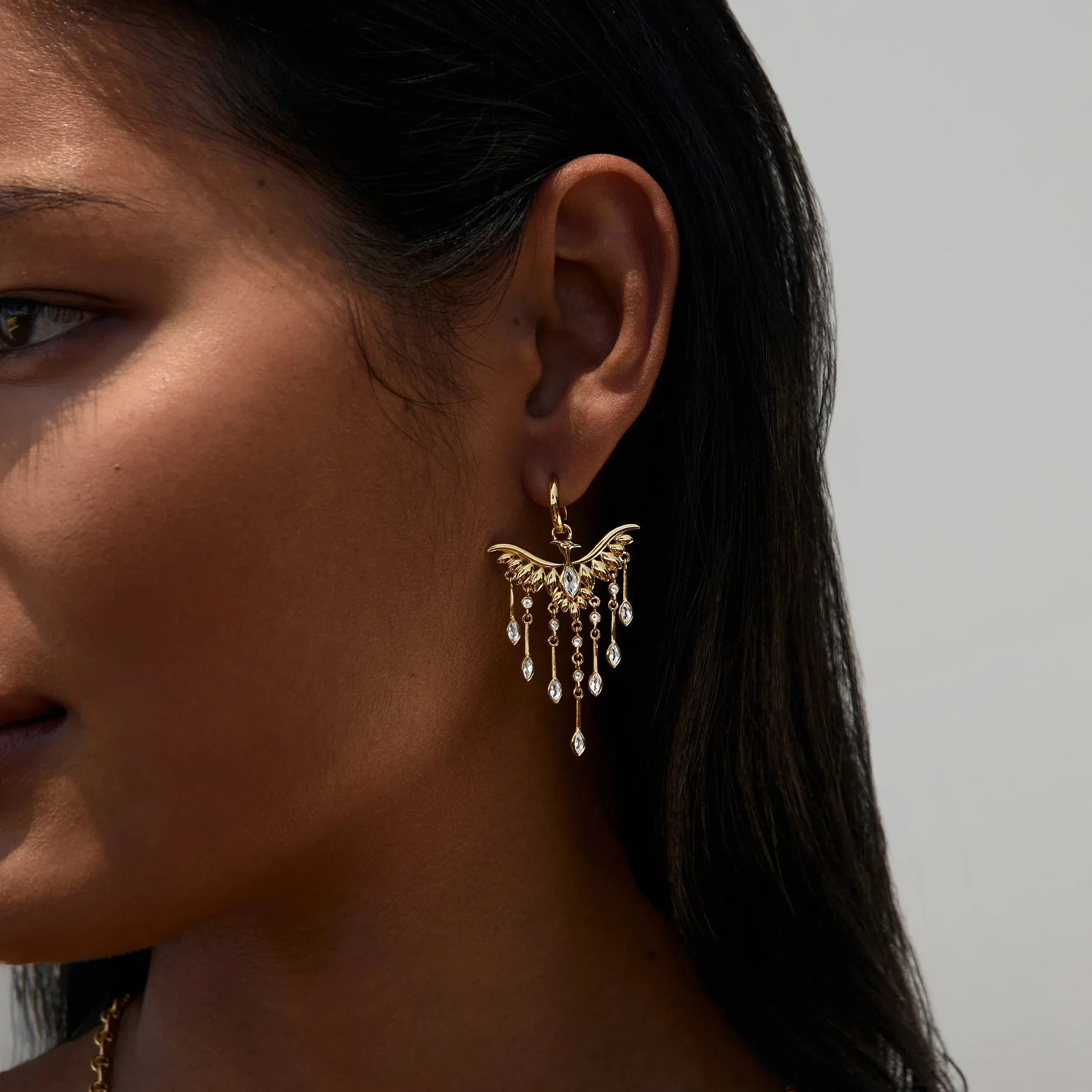 Chandelier Phoenix Drop Earrings - Image 2